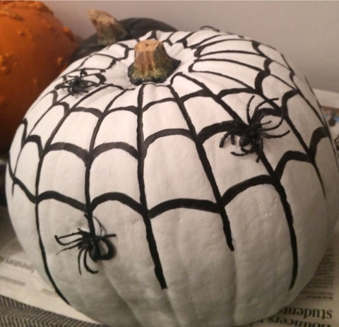 spiderweb pumpkin
