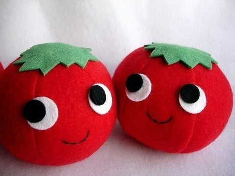 Tomate de peluche relleno para niños