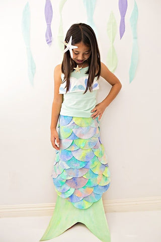 Homemade mermaid costume