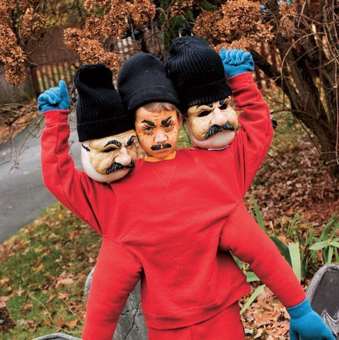 Three headed four armed Halloween costume