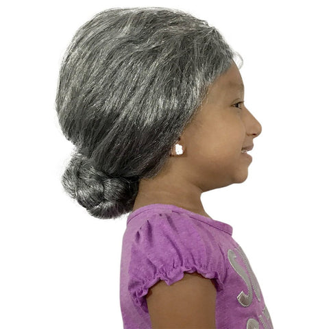 Old Lady Wig For Adults, Teens And Kids