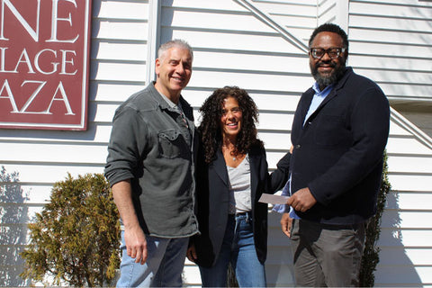 Lorie and Jeff Katz of Fabrics & Home and Reggie Williams of YMHP