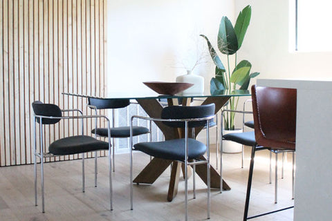 kitchen with modern table