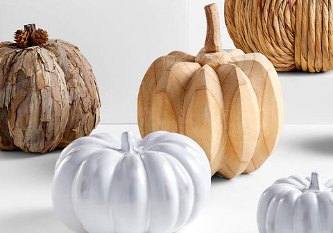 wooden pumpkin decorations