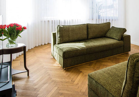 wood floor in living room