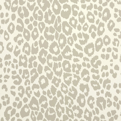 Schumacher Iconic Leopard 13.5' x 27 Wallpaper Roll Color: Ink