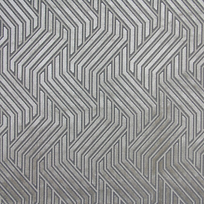 Jacquard viscose upholstery fabric with graphic pattern DIGBY VELVET by  Aldeco