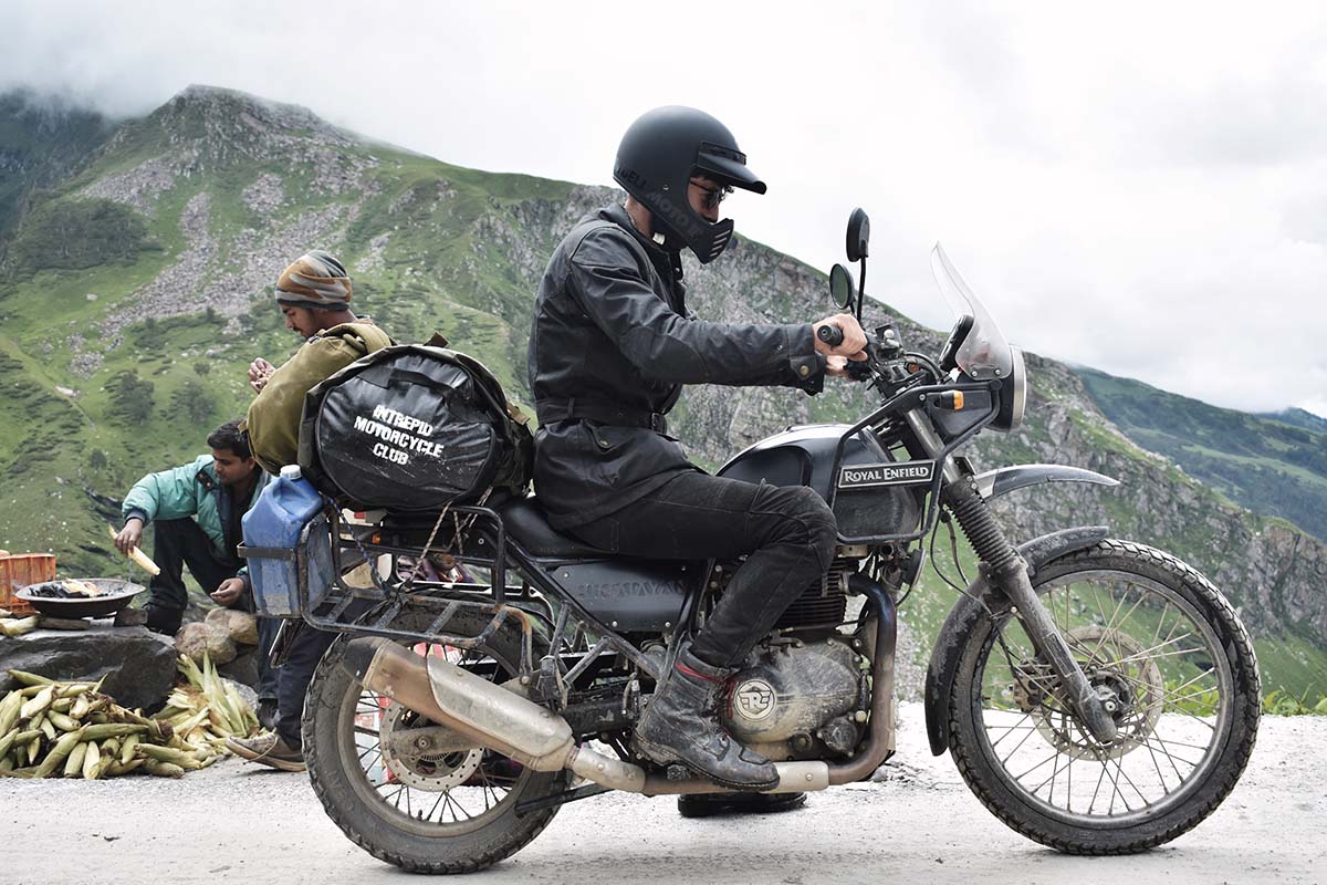 Bell Moto 3 Royal Enfield Packed On The Road