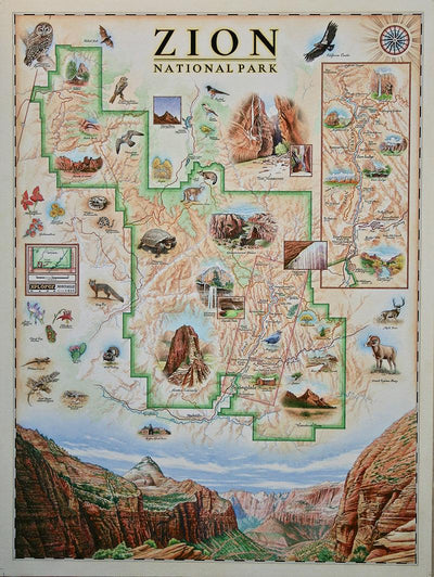 Xplorer Maps Releases Hand-Drawn Zion National Park Map