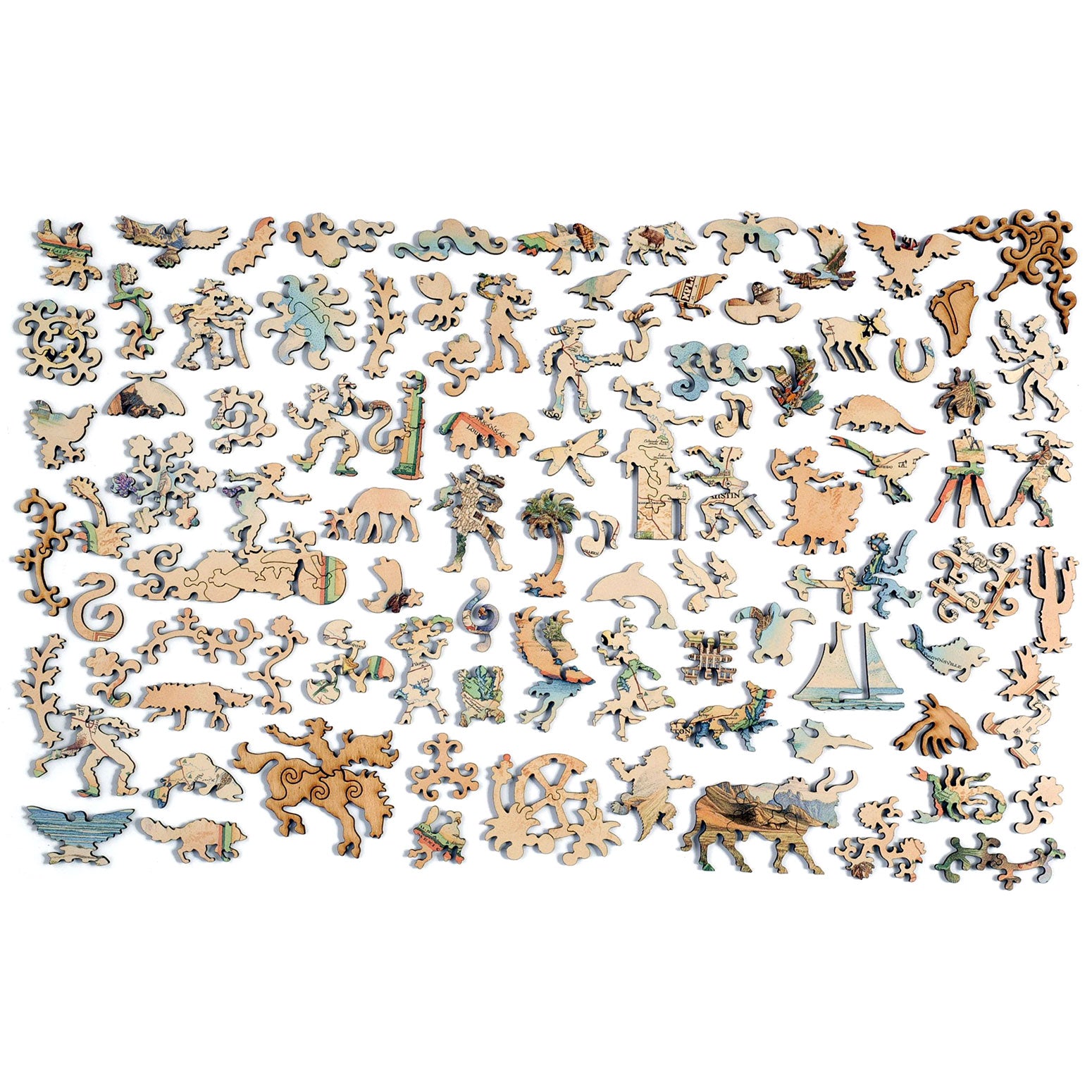 Wooden Puzzle Puzzle Of Texas Xplorer Maps