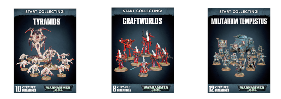 Start Collecting Tyranids, Craftworlds, Astra Militarum