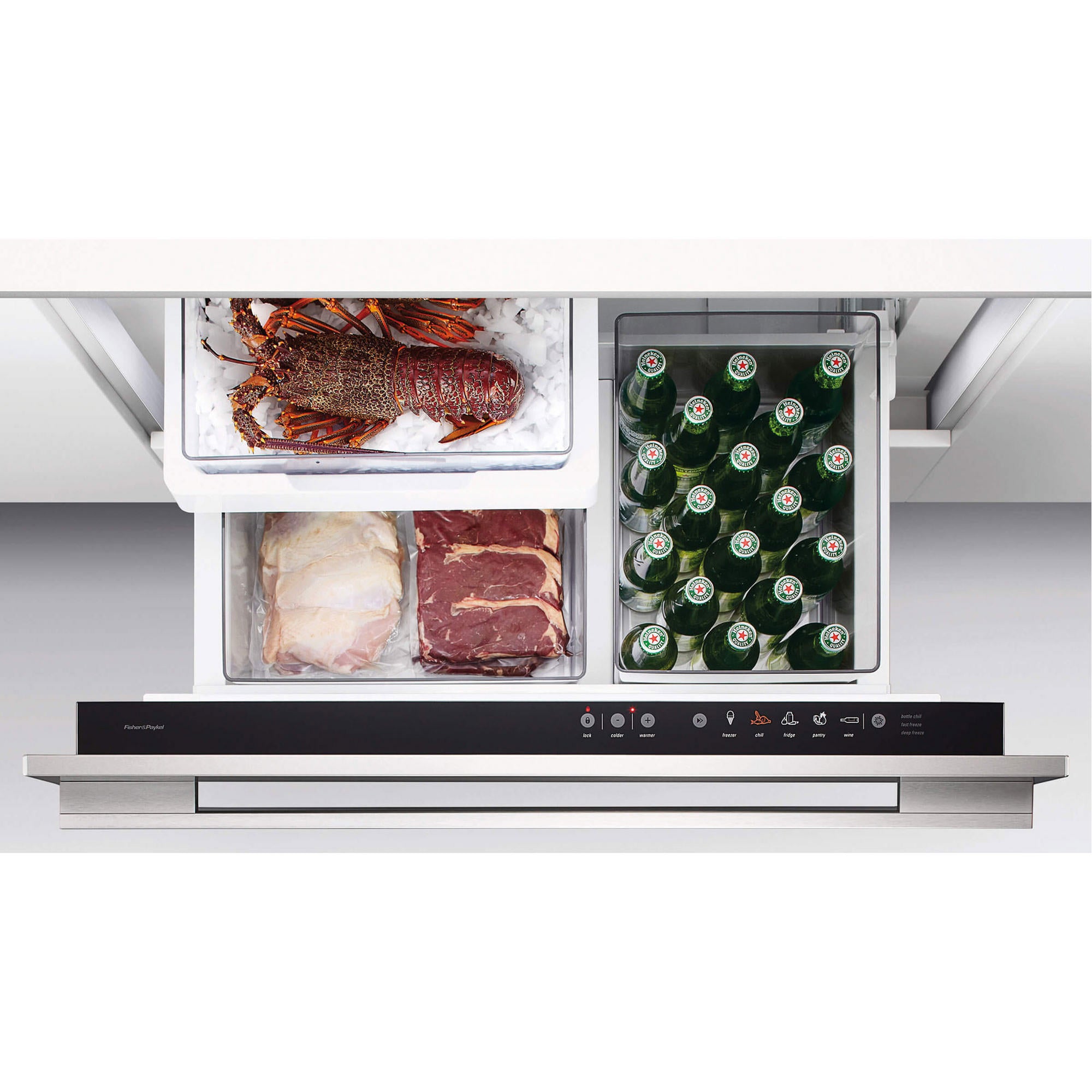 FISHER & PAYKEL 90cm wide " Cooldrawer " - Optional SS ...
