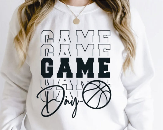 GAME Day Basketball Oatmeal Womens Sweatshirt – Julianne Originals