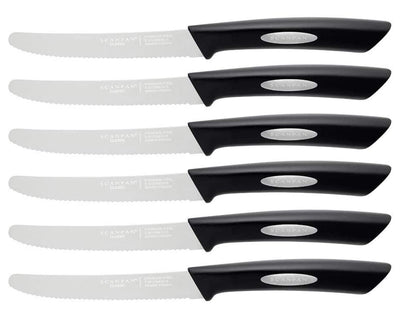 6 Piece Ceramic Coated Steak Knife Set