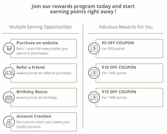 Style Flaire Reward Program earn on purchases