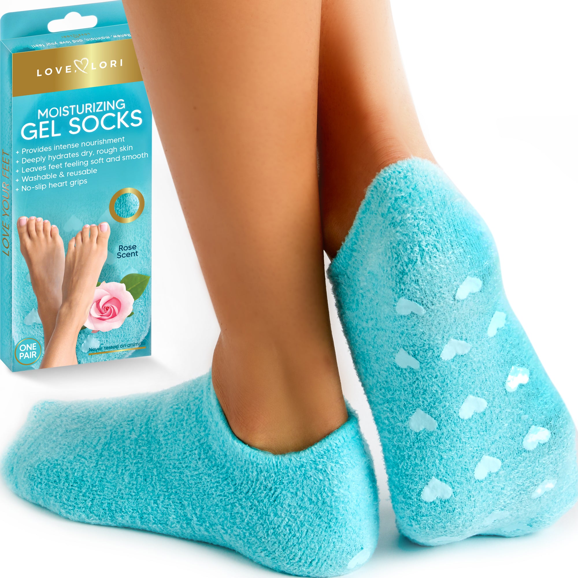 Moisturizing Socks & Gel Socks for Dry Cracked Feet - Foot Care Heel S –  Love, Lori