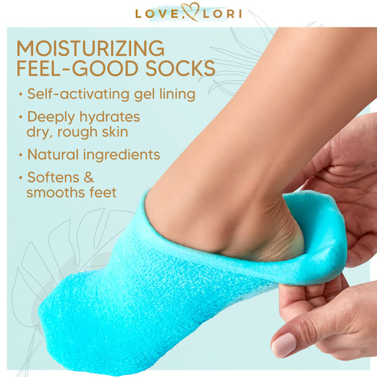 Amazon.com : Codream Vented Moisturizing Socks Lotion Gel for Dry Cracked  Heels, Spa Gel Socks Humectant Moisturizer Heel Balm Foot Treatment Care  Heel Softener Compression (2 Pairs) : Beauty & Personal Care