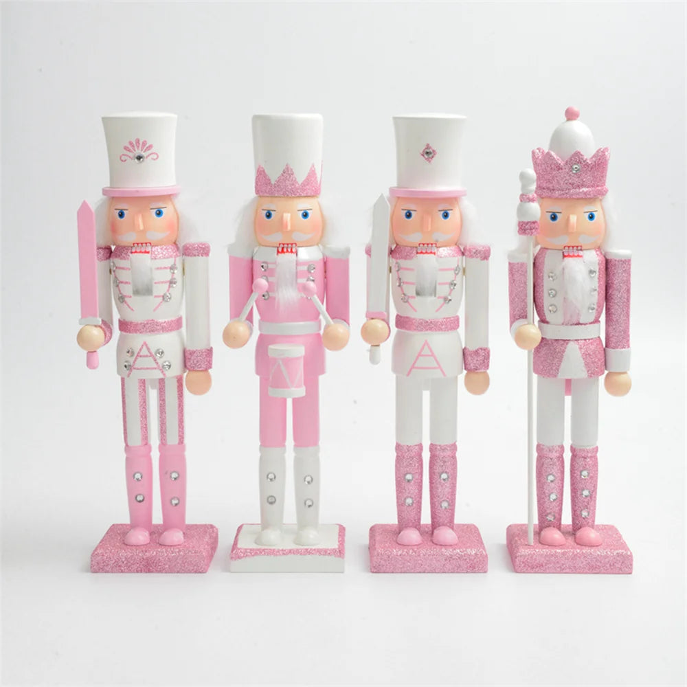 The Pink Nutcracker Soldier Figurines