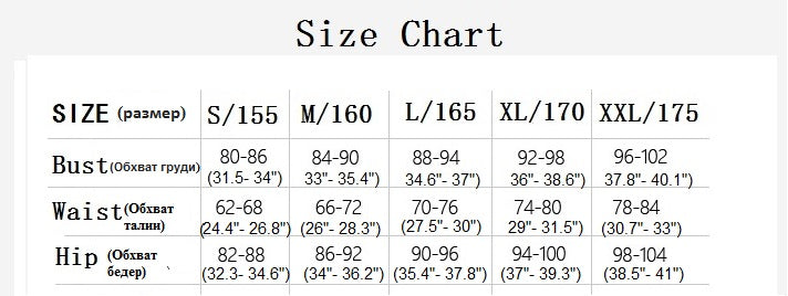 Margaux Size Chart