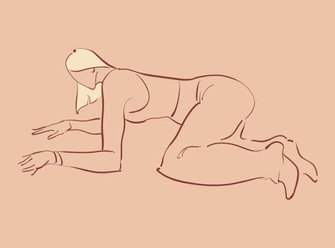 Frog Pose or Bhekasana