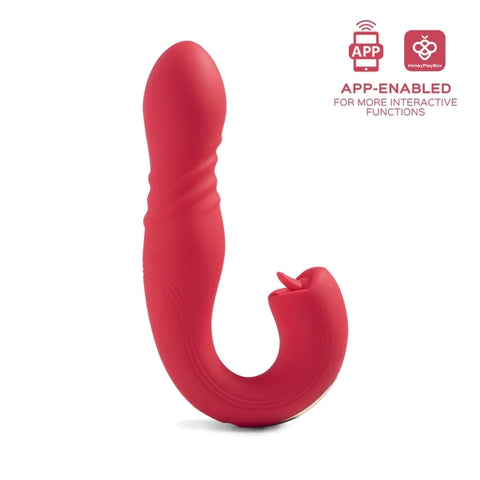 JOI Thrust G-Spot Vibrator and Tongue Clit Licker