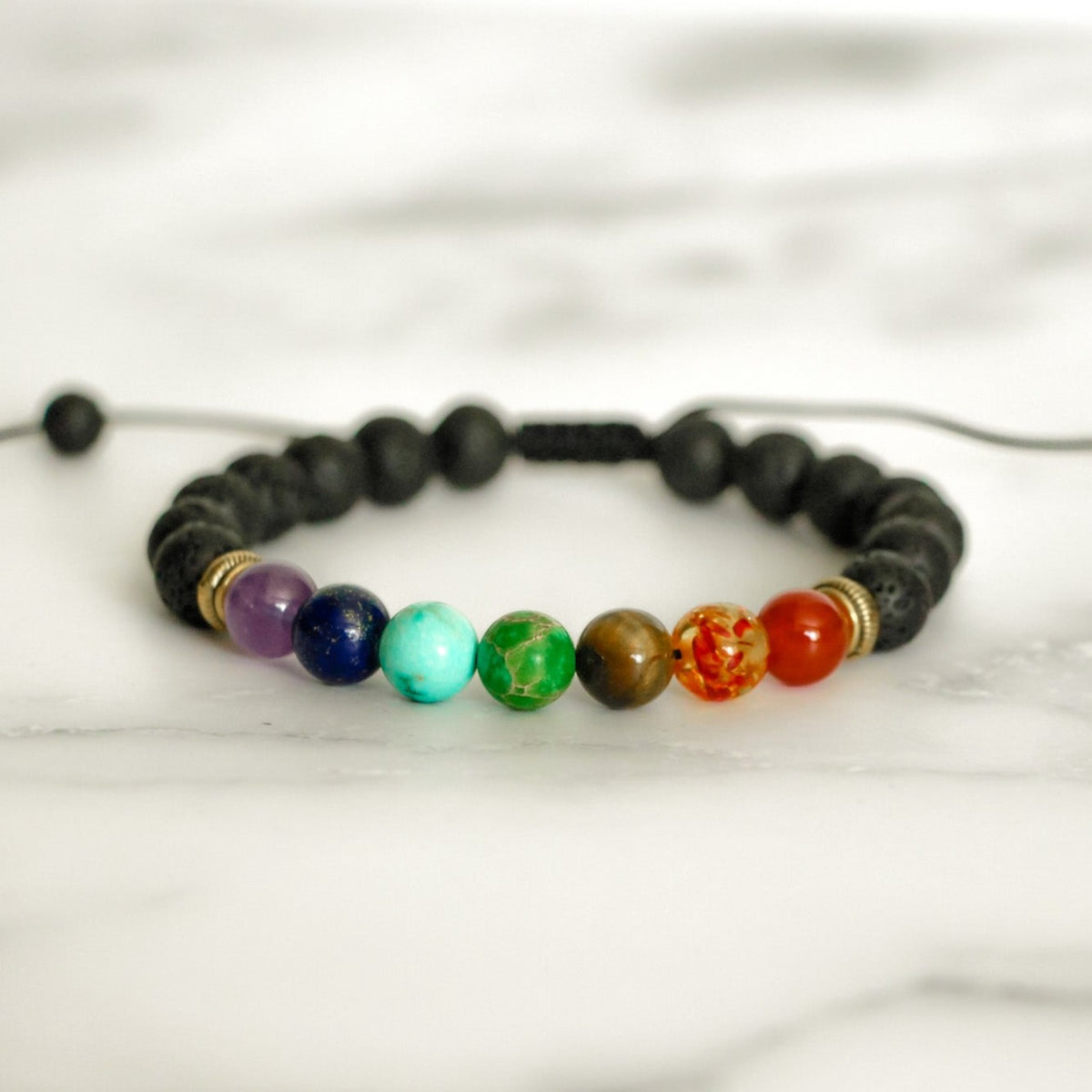 chakra balancing stone bracelet