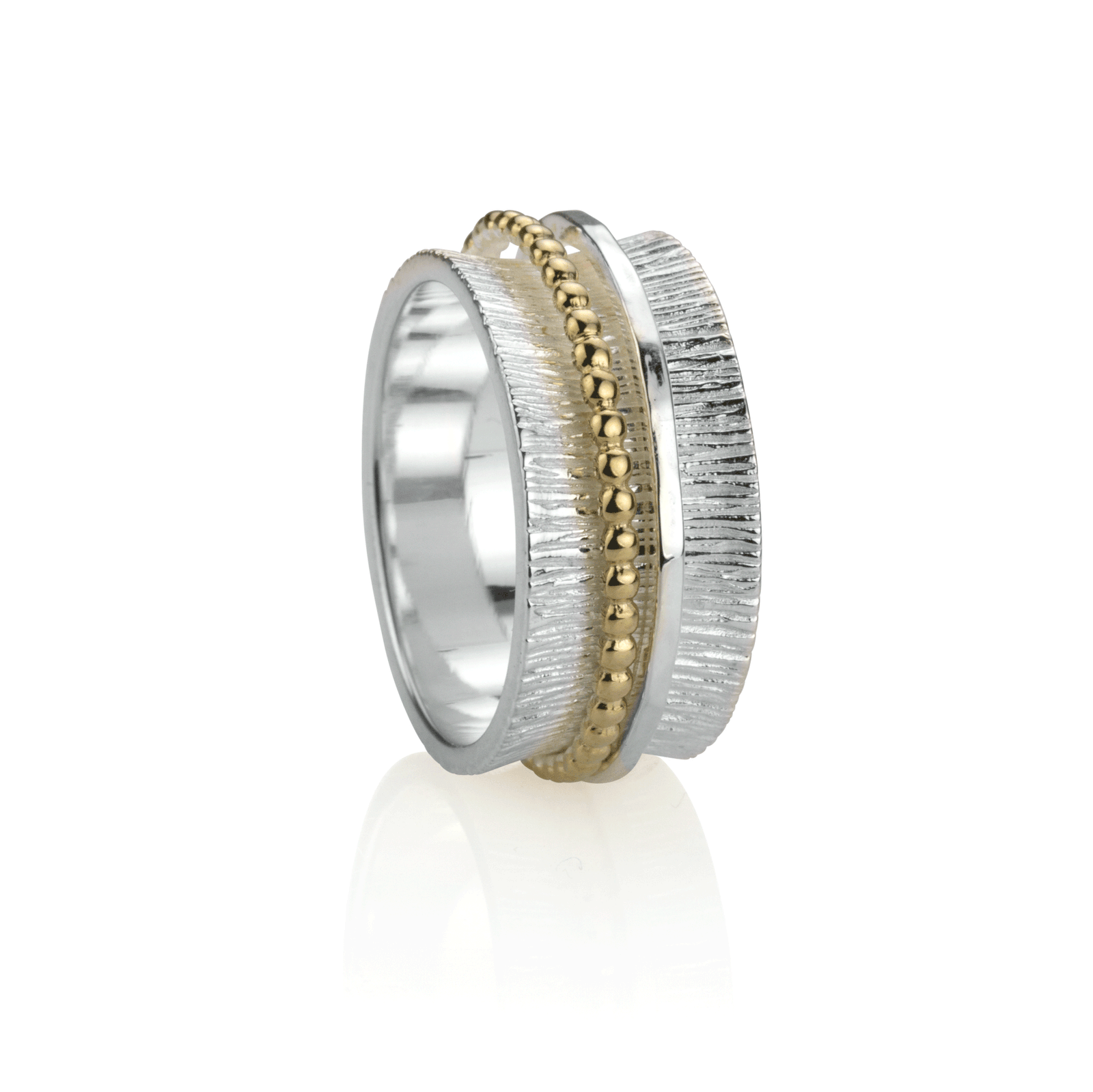 Female Brass Anti Anxiety Silver Plated Spinner Ring, Weight: 20 Gram, Mix  at Rs 50/piece in Jaipur