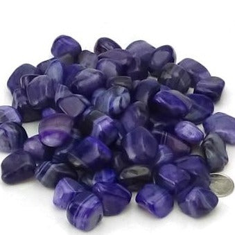 Purple Agate Banded Tumbled Stone 