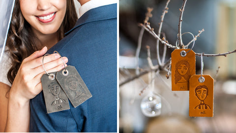 Bride & Groom Luggage Tags