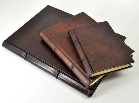 Handmade Italian Distressed Leather Journal - Deckled Pages