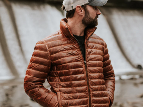 Bridger Leather Down Jacket