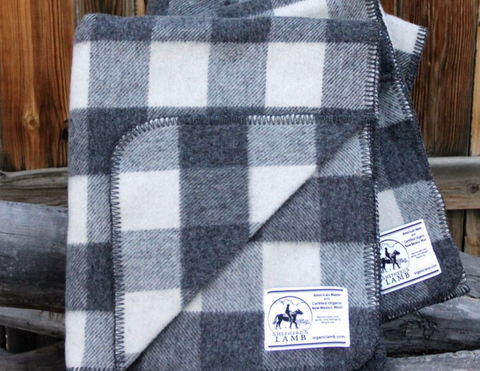 Buffalo Plaid Shepherd's Lamb Wool Blanket