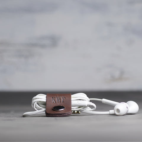 Personalized Leather Cord Wraps - Ox & Pine Leather Goods