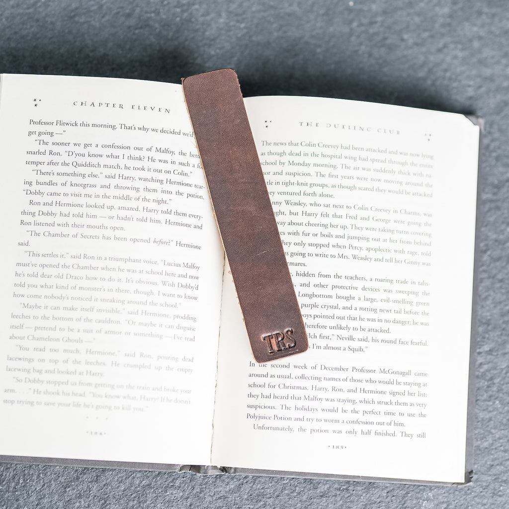 Personalized Premium Leather Bookmark