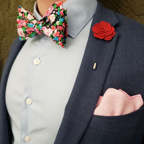 Floral Cotton Candy Bow Tie - Art of The Gentleman