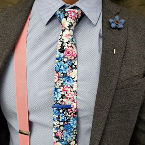 Solid Pink Suspenders - Art of The Gentleman