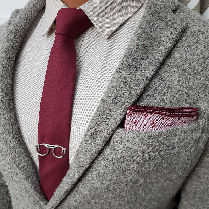Floral Burgundy Tie - Art of The Gentleman