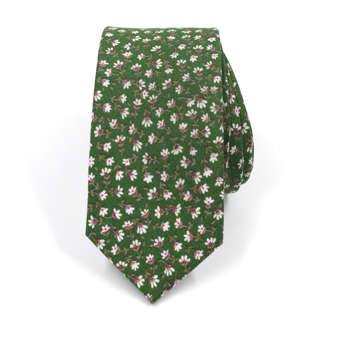 Image of Floral Moss Blossoms Tie