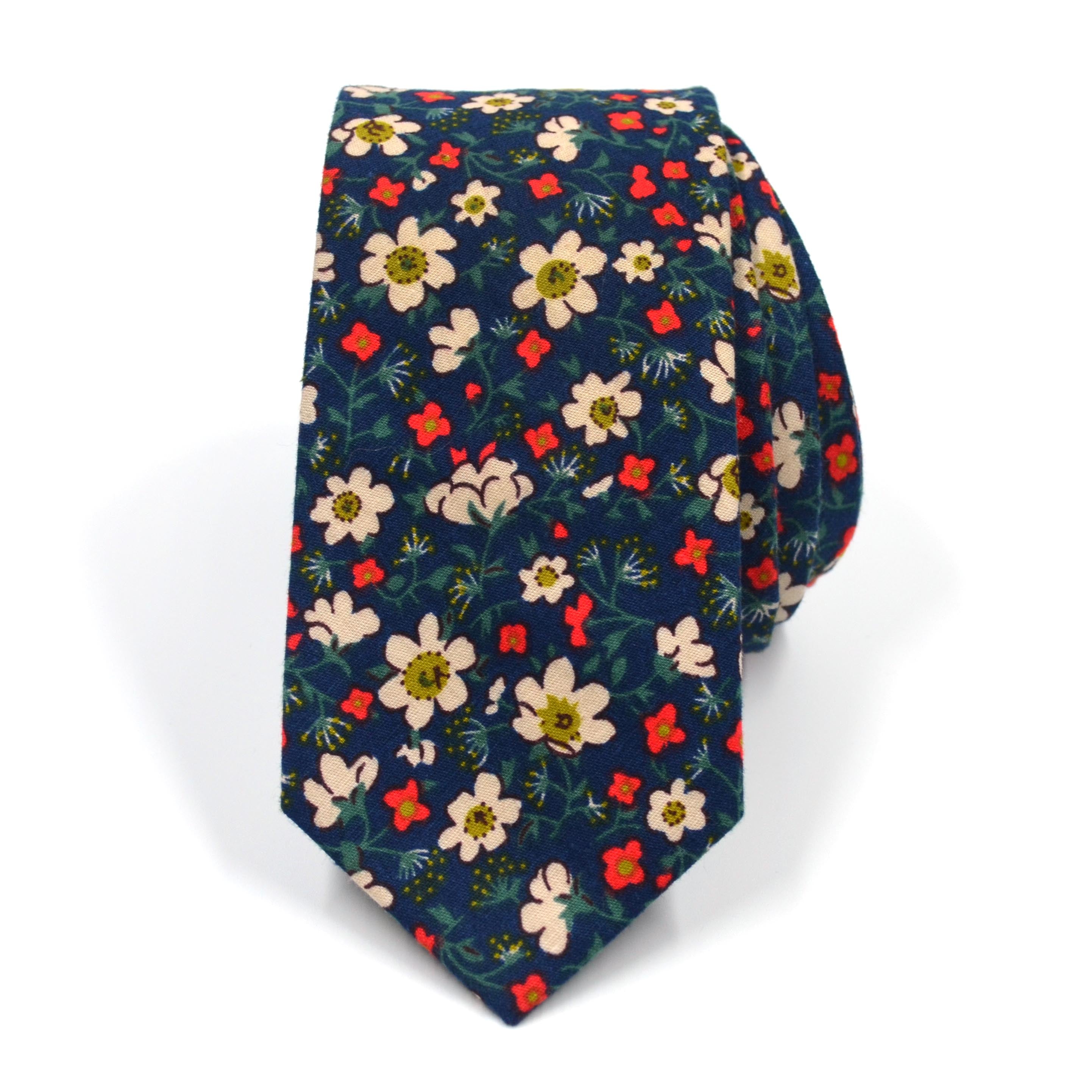 Image of Floral Oxford Blooms Tie