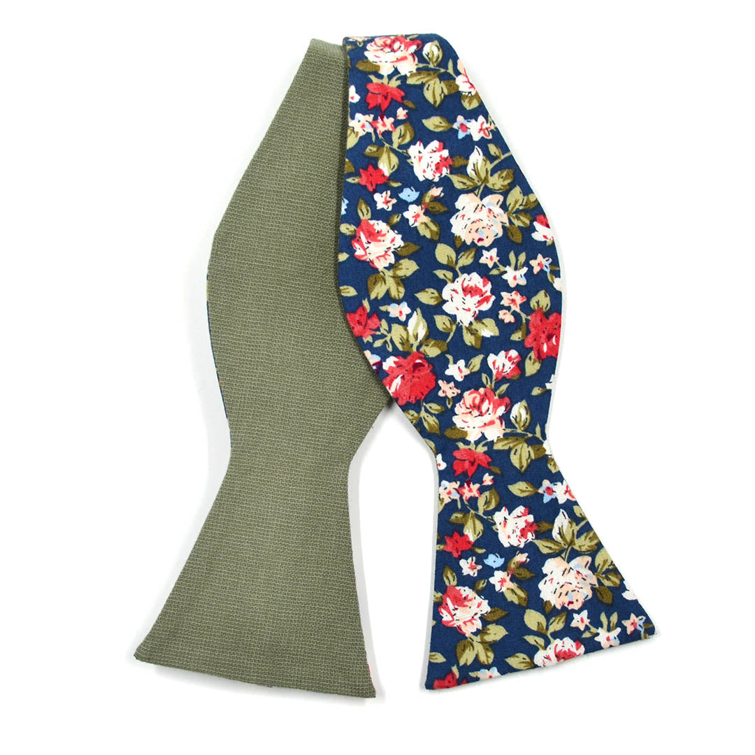 Floral Riley Reid Linen Self Tie Bow Tie Art Of The Gentleman