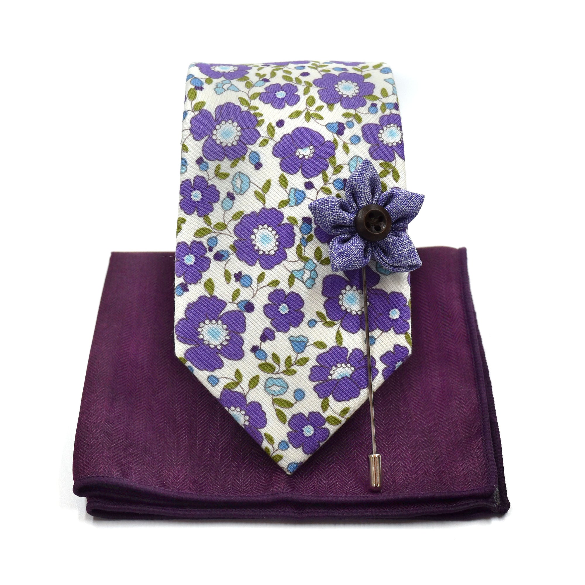 Floral Burgundy Tie - Art of The Gentleman