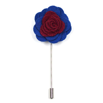 Tan Flower Lapel Pin