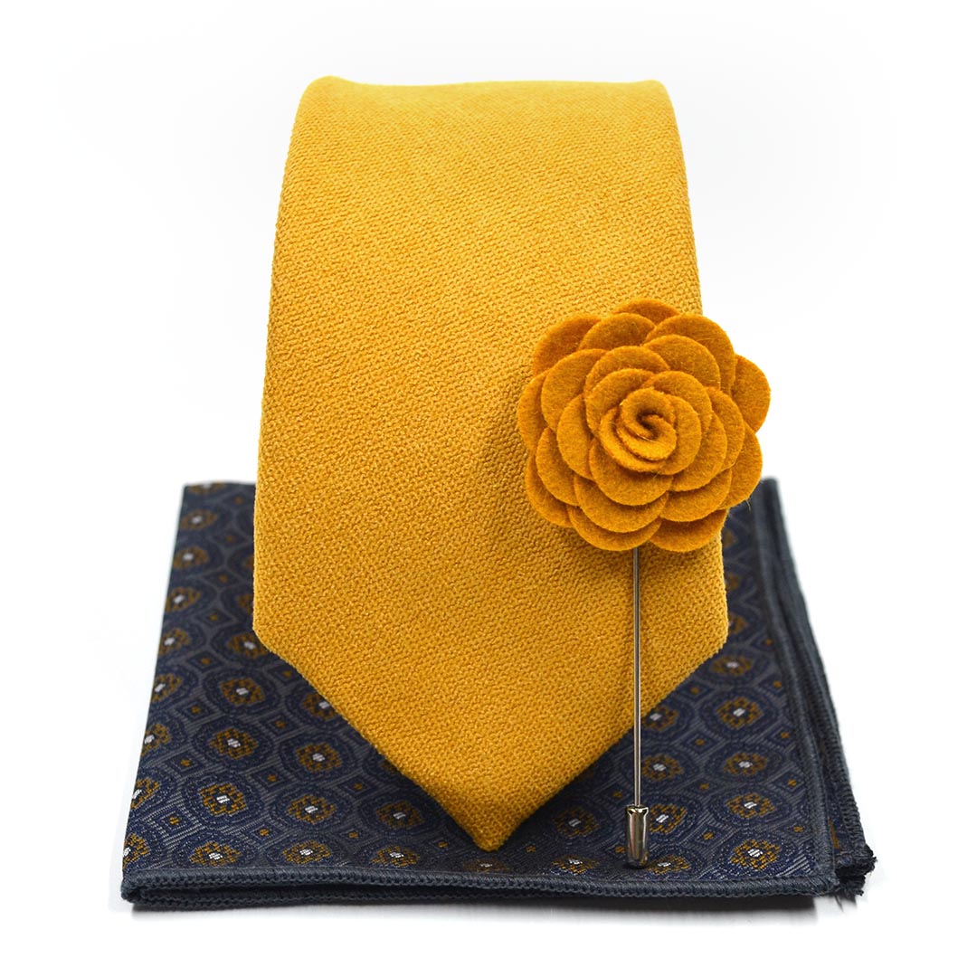 Image of Microsuede Dijon Tie Set