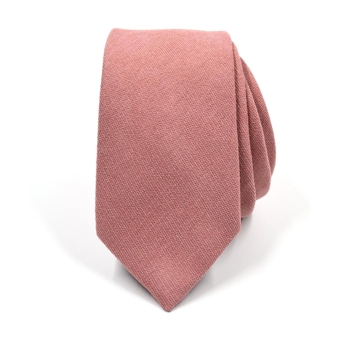 Microsuede Salmon Tie - Art of The Gentleman