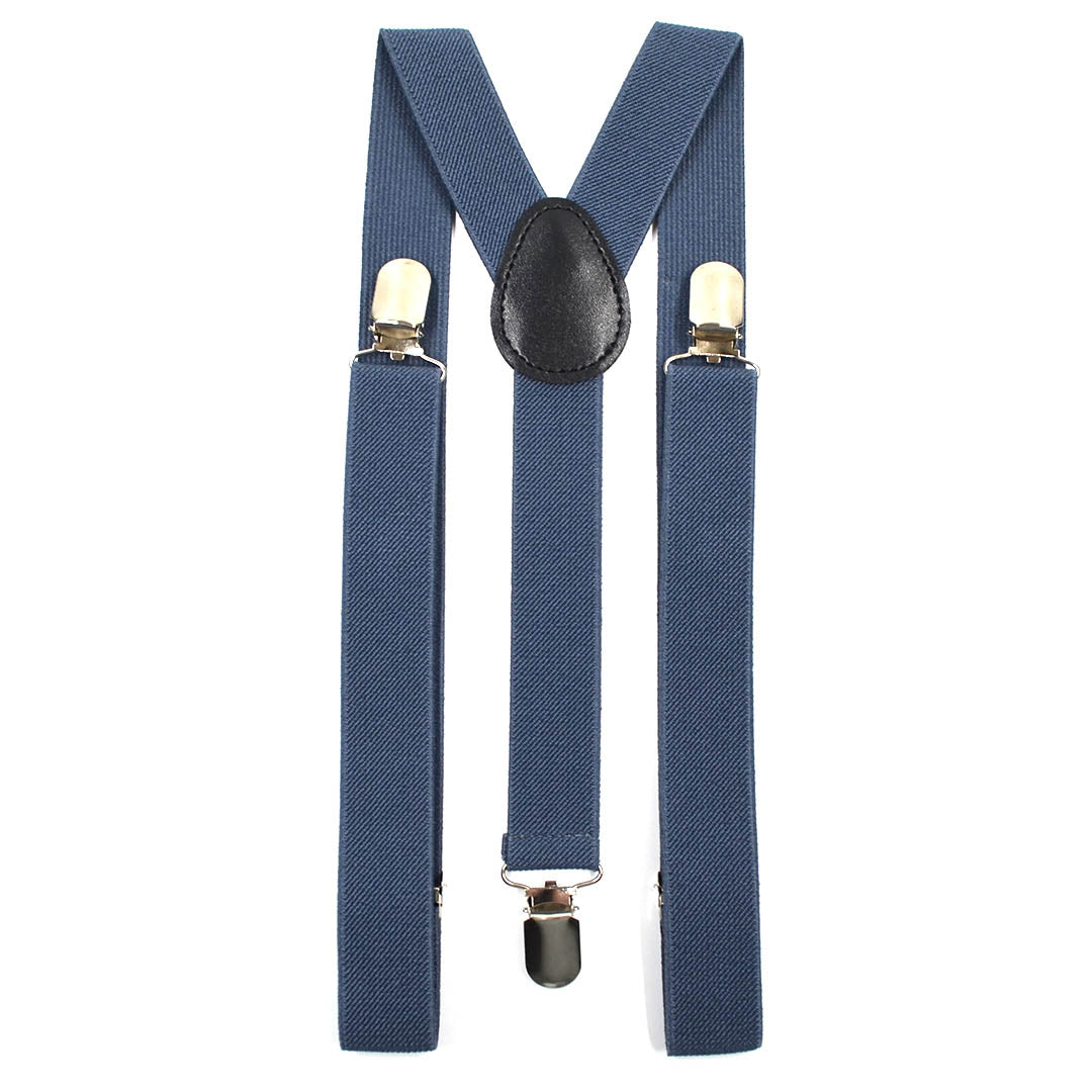 Solid Light Blue Suspenders - Art of The Gentleman