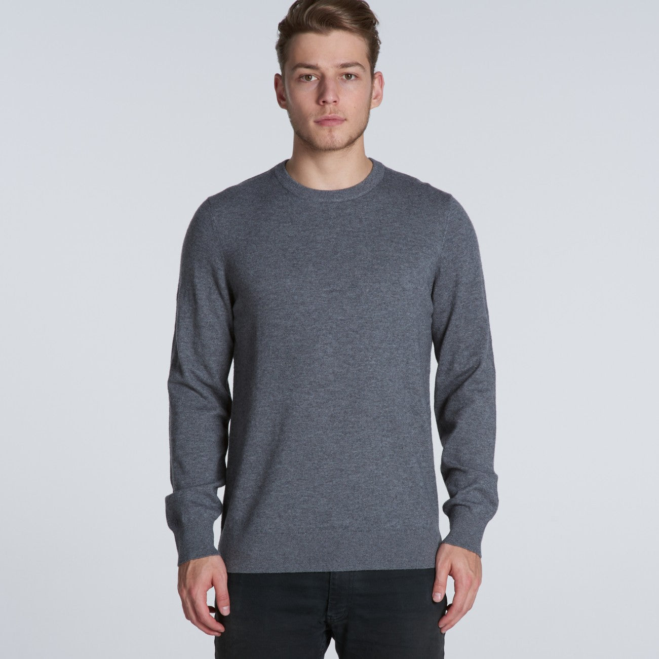 Men's simple knit jumper, embroidered or blank, from $55 each – Luke ...