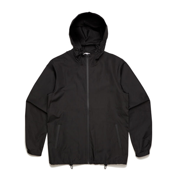 Men's black zip jacket, blank or screenprinted, in quantities of 5, 10 ...