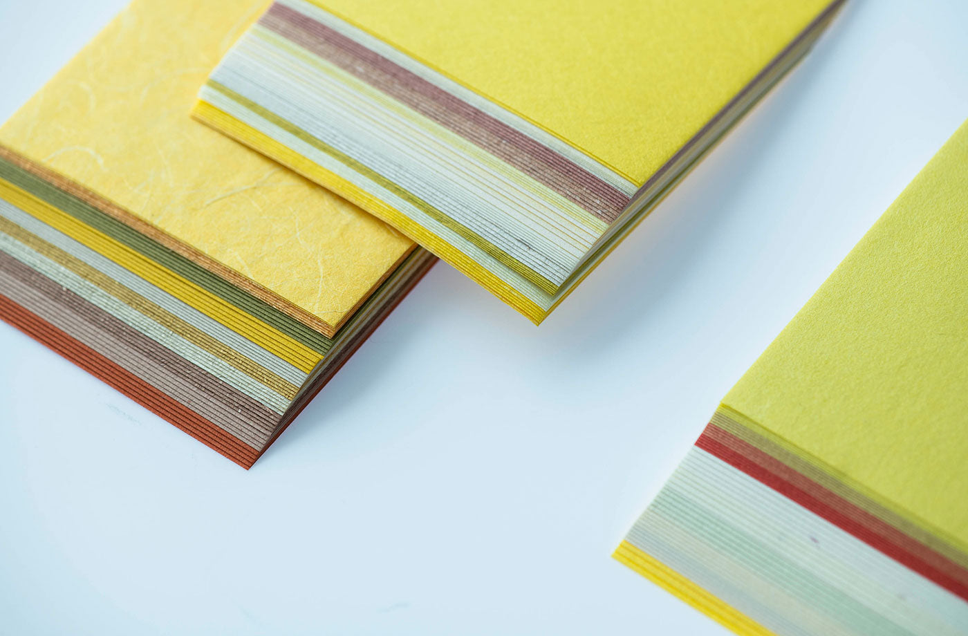 colored sheets of paper