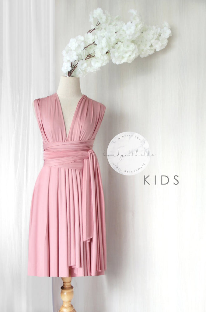 infinity dress pastel pink