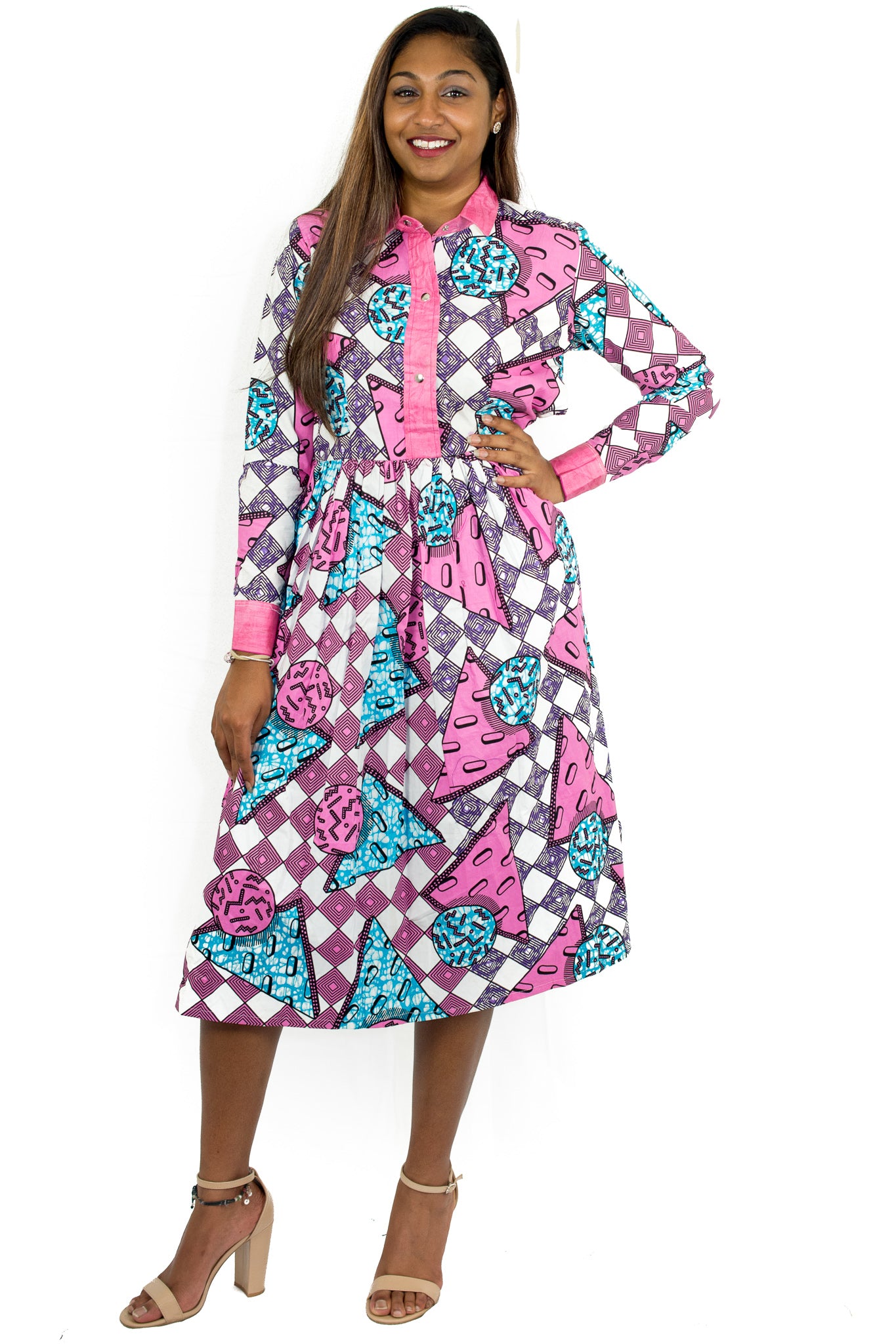 long sleeve ankara dresses